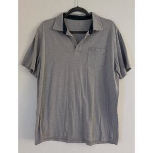 Free Fly Gray Cotton Bamboo Fiber Soft T-Shirt Polo Large